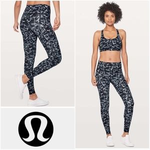 LULULEMON Wunder Under Hi-Rise Tight 28" Embellished Multi Size 4